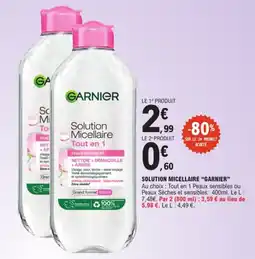 E.Leclerc GARNIER Solution Micellaire Tout en 1 offre