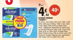 E.Leclerc always hygiène féminine offre