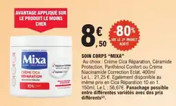 E.Leclerc Mixa Crème Cica Réparation offre