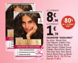 E.Leclerc L'ORÉAL PARIS COLORATION EXCELLENCE offre