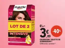 E.Leclerc Palette Coloration offre