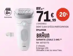 E.Leclerc BRAUN ÉPILATEUR offre