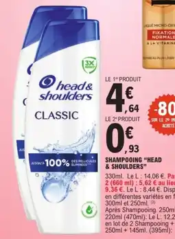 E.Leclerc head&shoulders Shampooing offre