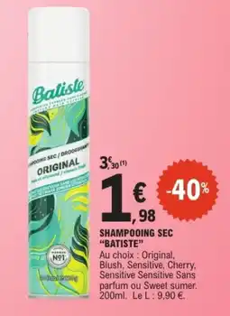 E.Leclerc Batiste Shampooing sec offre