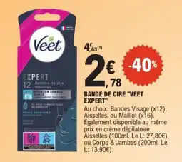 E.Leclerc Veet Bande de cire offre