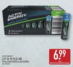 ALDI ACTIV ENERGY Piles offre