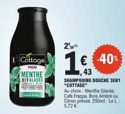 E.Leclerc Cottage MEN MENTHE GLACÉE offre