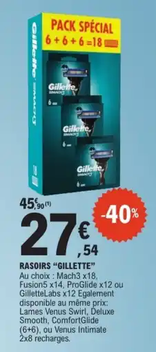 E.Leclerc Gillette RASOIRS offre