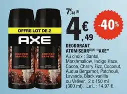 E.Leclerc AXE DEODORANT offre
