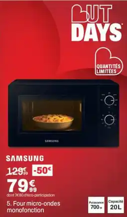 BUT SAMSUNG Four micro-ondes monofonction offre