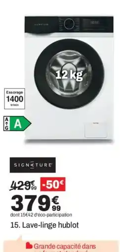 BUT SIGNATURE Lave-linge hublot offre