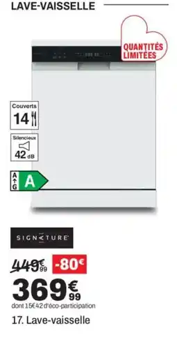 BUT SIGNATURE Lave-vaisselle offre