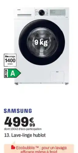 BUT SAMSUNG Lave-linge hublot offre