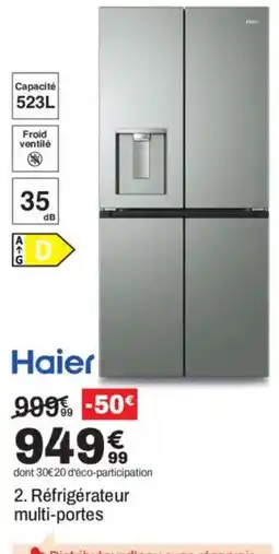 BUT Haier Réfrigérateur multi-portes offre