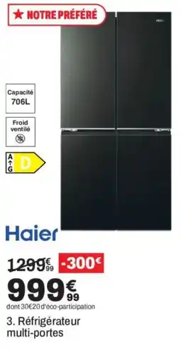 BUT Haier Réfrigérateur multi-portes offre
