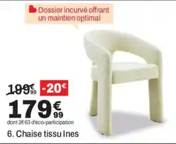 BUT Ines Chaise tissu offre