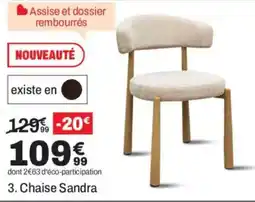 BUT Chaise Sandra offre