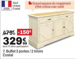 BUT Costal Buffet 3 portes / 2 tiroirs offre