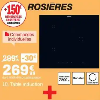 ROSIÈRES Table induction