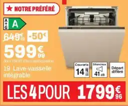 BUT Lave-vaisselle intégrable offre