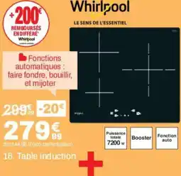 BUT Whirlpool Table induction offre