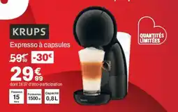 BUT KRUPS Expresso à capsules offre