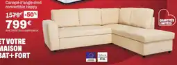 BUT Happy Canapé d'angle droit convertible offre