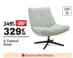 BUT Fauteuil Sirius offre