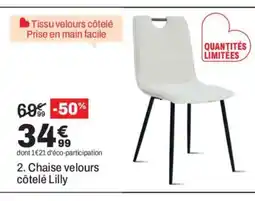 BUT Lilly Chaise velours côtelé offre
