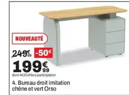 BUT Orso Bureau droit imitation chêne offre