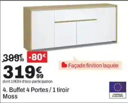 BUT Moss Buffet 4 Portes / 1 tiroir offre