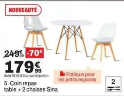 BUT Sina Coin repas offre