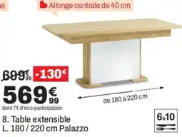 BUT Palazzo Table extensible offre
