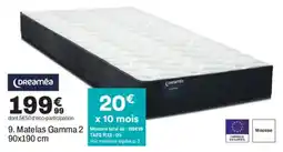 BUT Dreaméa Matelas Gamma 2 offre