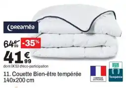 BUT Dreamée Couette Bien-être tempérée offre