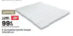 BUT Dreamée Surmatelas hybride Volupte offre