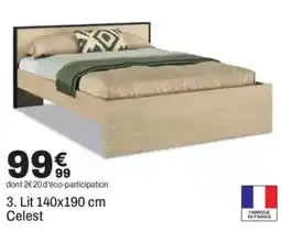 BUT Celest Lit 140x190 cm offre