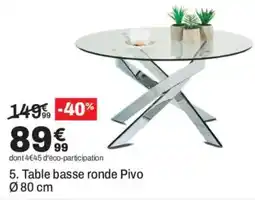 BUT Pivo Table basse ronde offre