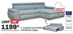 BUT Vegas Canapé convertible méridienne offre
