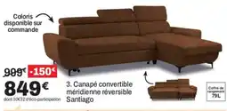 BUT Santiago Canapé convertible méridienne réversible offre
