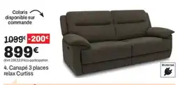 BUT Curtiss Canapé 3 places relax offre