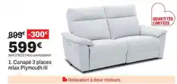 BUT Plymouth III Canapé 3 places offre