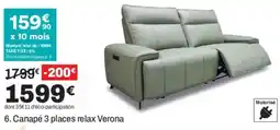 BUT Verona Canapé 3 places relax offre