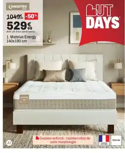 BUT Dreaméa Matelas Energy offre