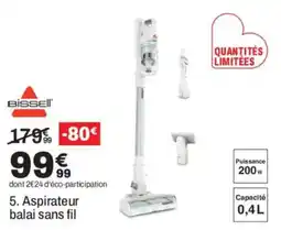 BUT Bissell Aspirateur balai sans fil offre