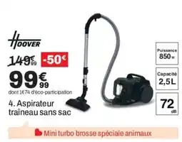 BUT HOOVER Aspirateur traîneau sans sac offre