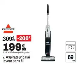 BUT Bissell Aspirateur balai laveur sans fil offre
