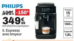 BUT Philips expresso avec broyeur offre