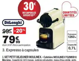 BUT Delonghi expresso à capsules offre