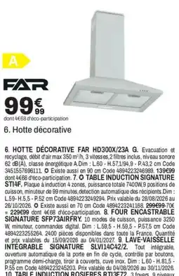 BUT Far hotte décorative offre